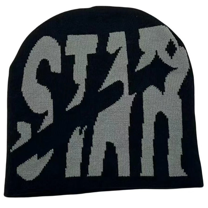 Y2g Knitted Hat Letter STAR Same Style