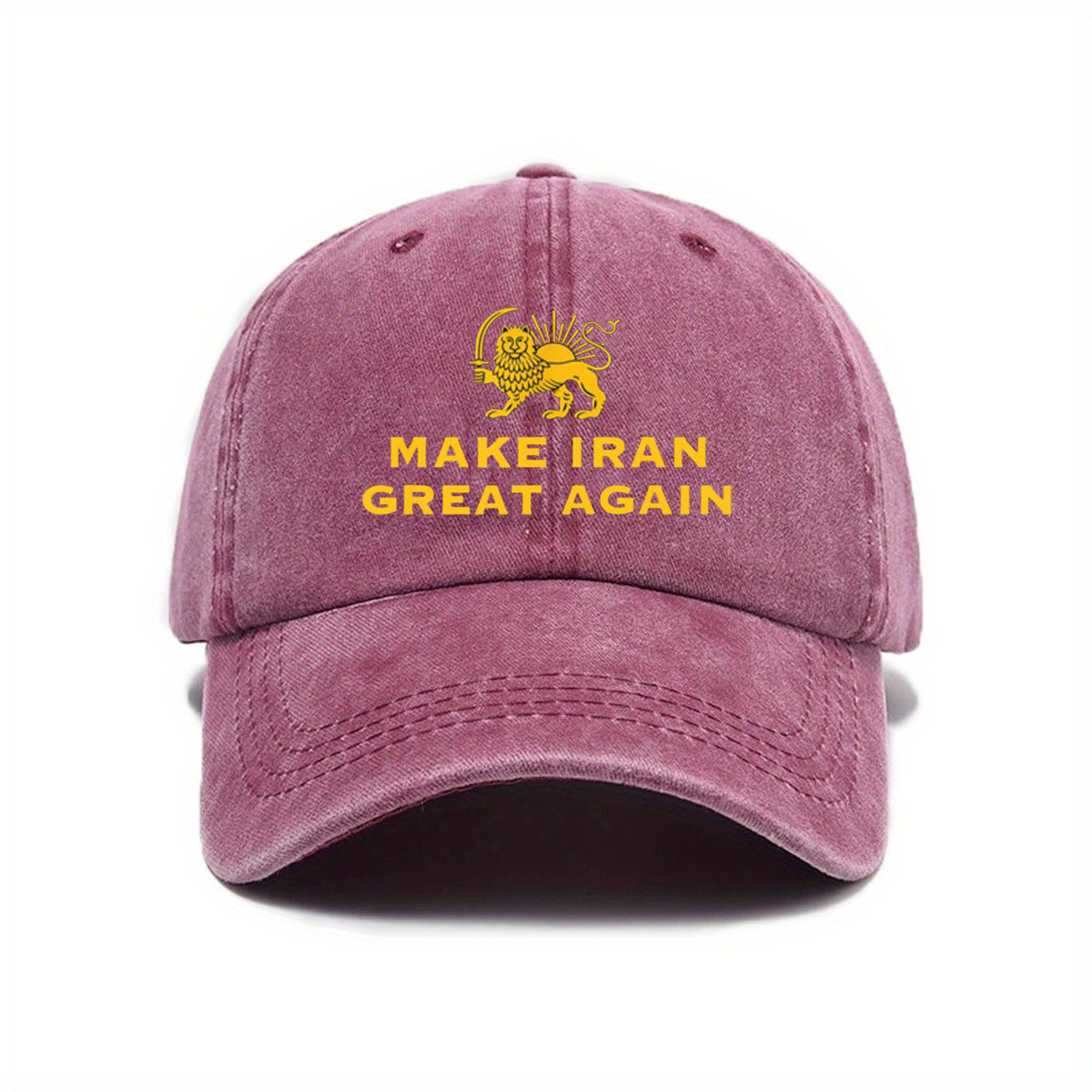 Washable Baseball Cap With A Curved Brimperfect For Spring And Summer Outdoor Sun Protection