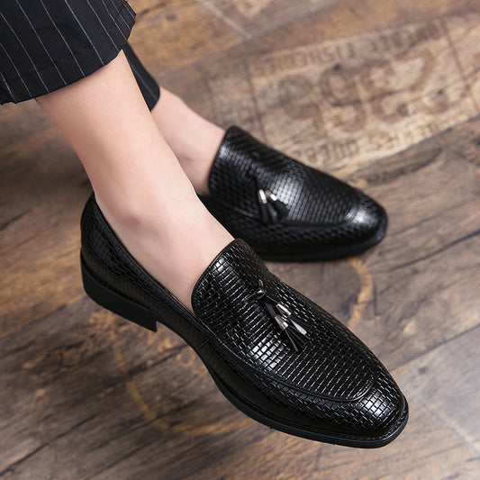 Spidse Slip-on Herresko i Læder