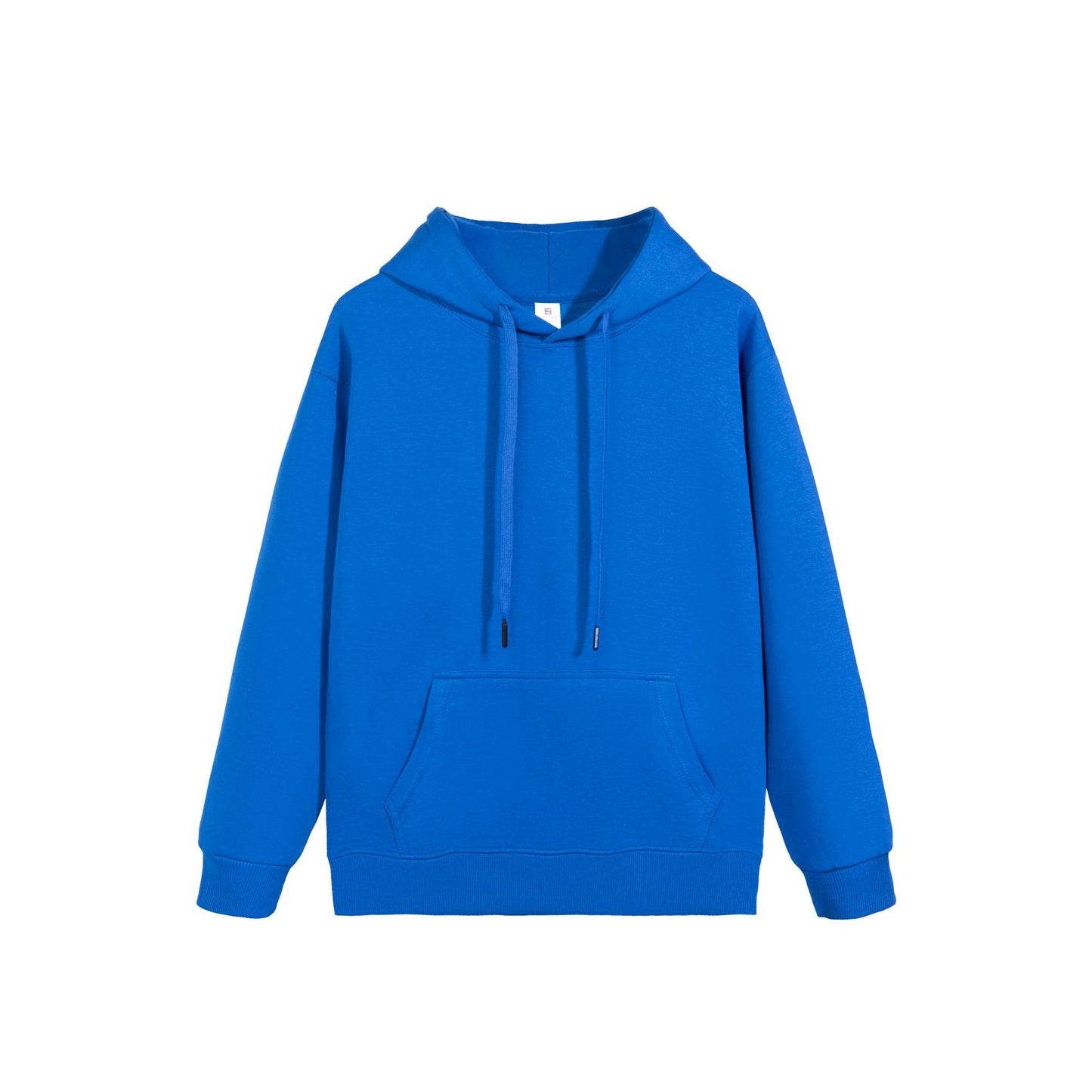 Ensfarvet dobbeltsidet sweater med hætte til kvinder