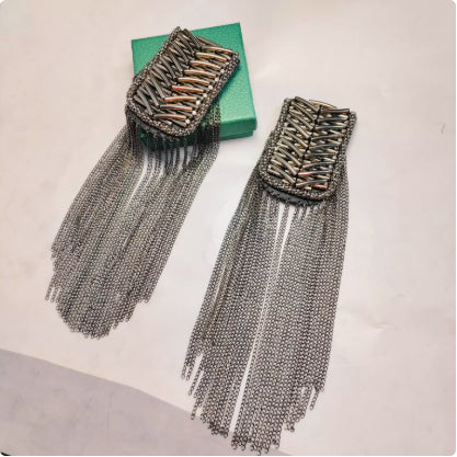 Metal Super Long Chain Simple Men's And Women's Clothing Ornament Tassel Epaulet