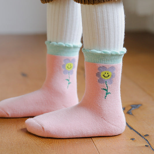 Autumn And Winter Baby Cotton Padded Socks