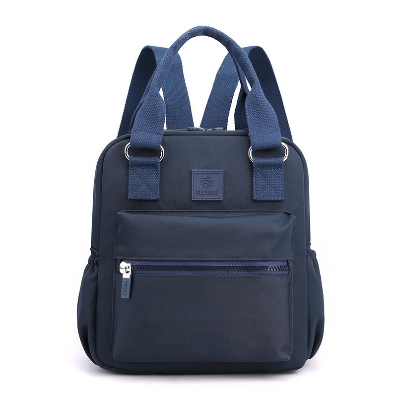 Solid Color Backpack Female New Fashion