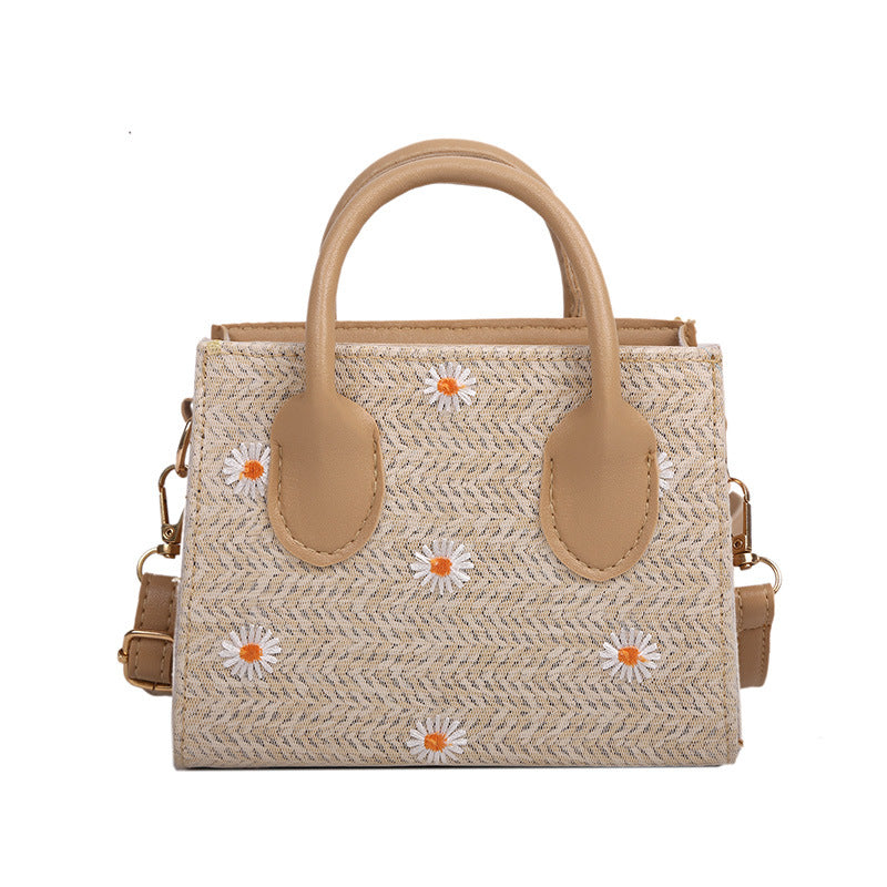 Women's Fashion Casual Woven Handbag Shoulder Bag