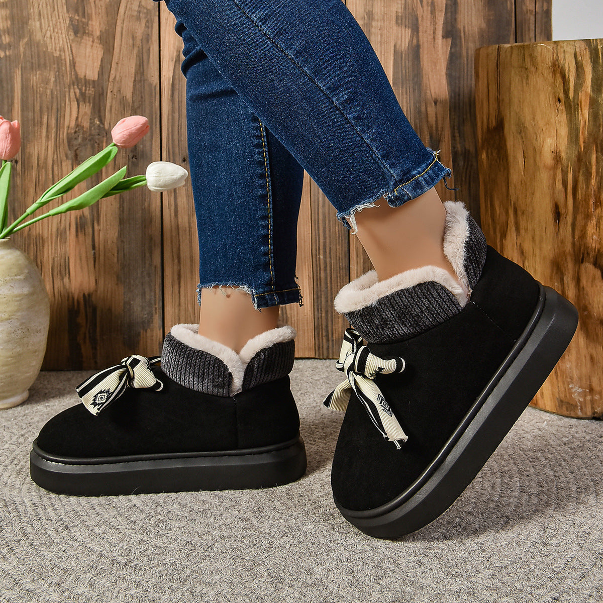 Cotton Shoes Women's Outer Fashionable Warm