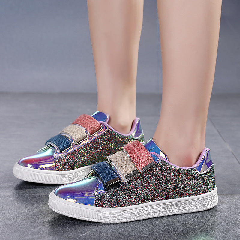 Summer New Breathable Fashion Personality Shiny Trendy Sneakers