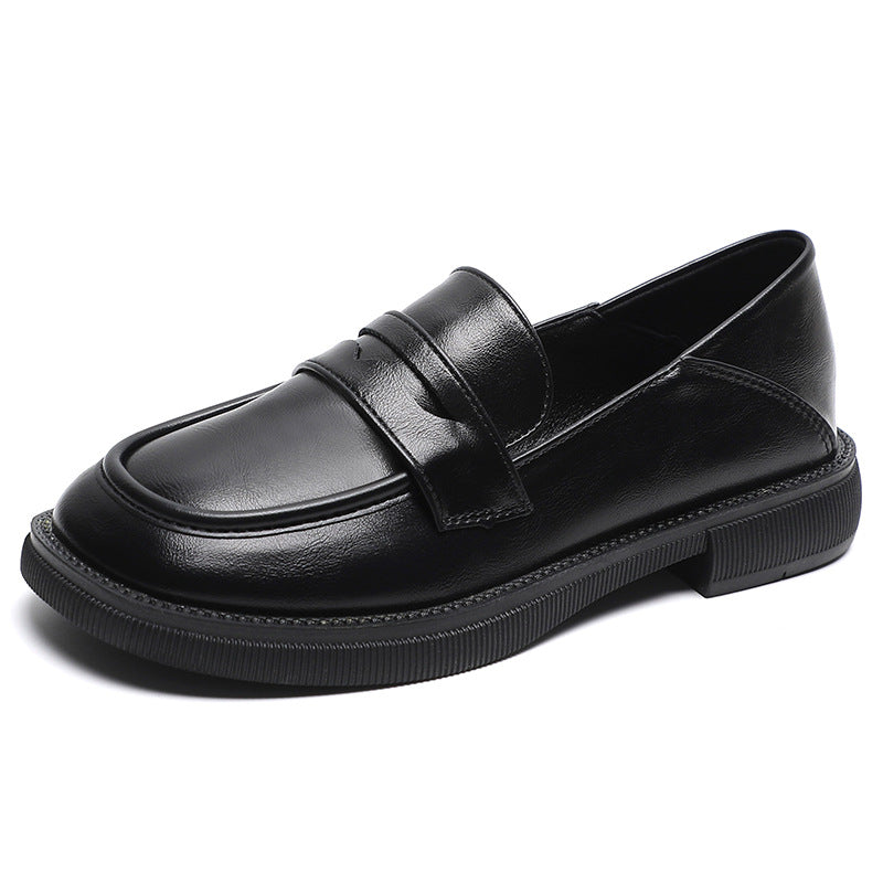 Style One Foot Casual Loafers Round Head Two Women Shoes