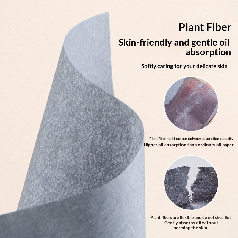 Portable Oil-absorbing Sheets With Built-in Powder Puff And Mirrorperfect For Oily Skin To Keep Your Makeup Intact All Day