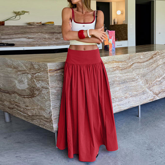 Elegant Pleated Skirt With A French Flair New Springsummer Style