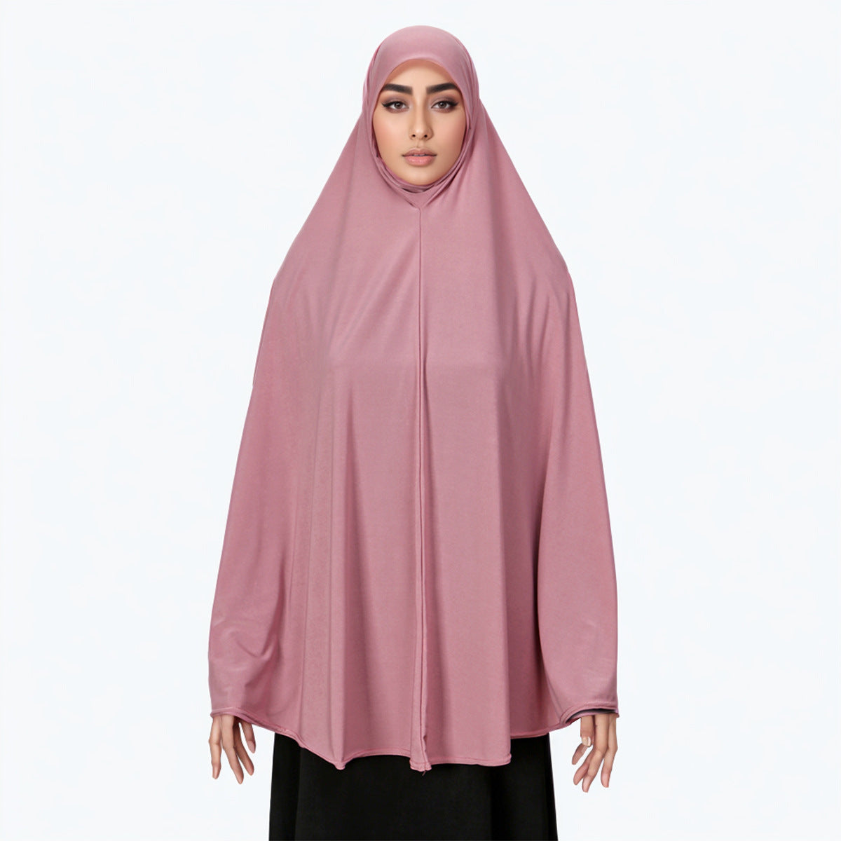 Double Bar Crystal Hemp Veil Robe Headscarf