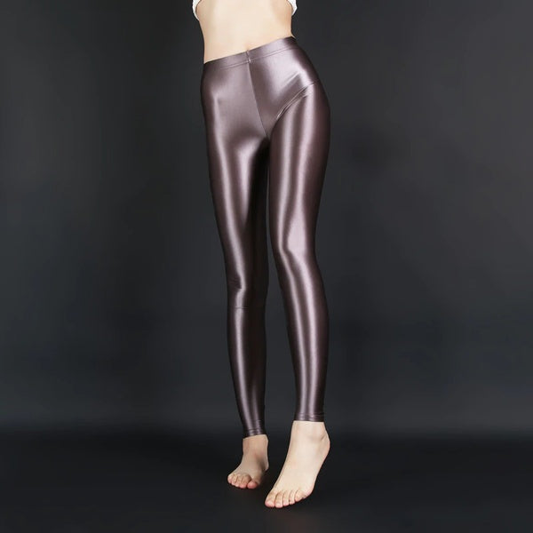 Dame-mode Plus Size Meget Elastiske Olie-leggings