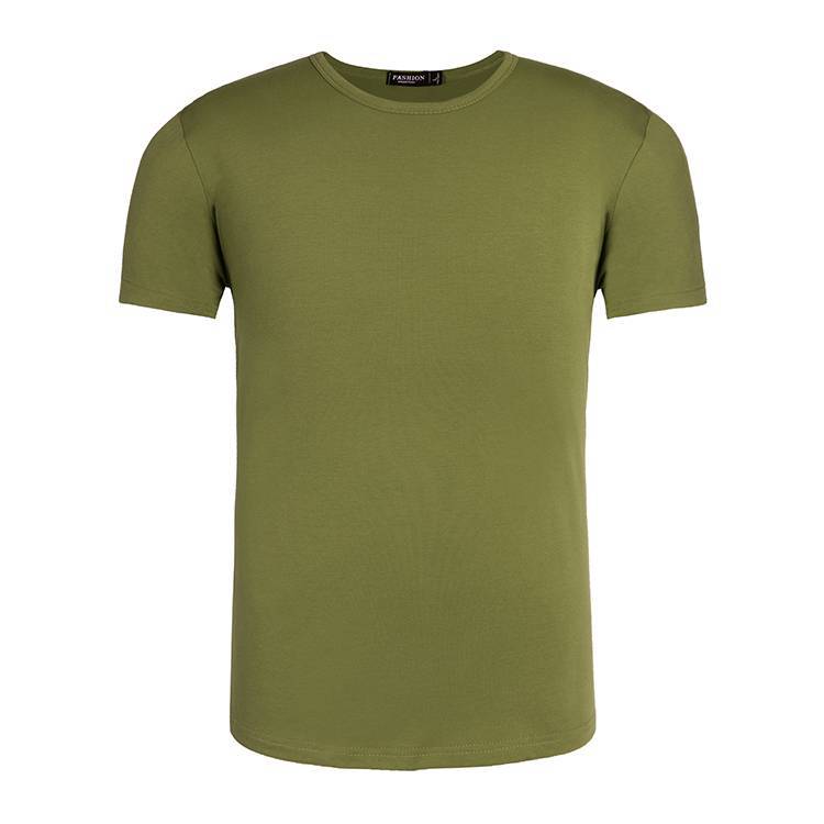 Modal Heat Transfer Hand Painted Crew Neck T-Shirt