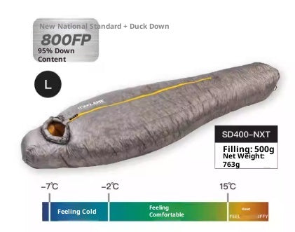 Duck Down Ultralight Hiking Mummy Down-filled Sleeping Bag