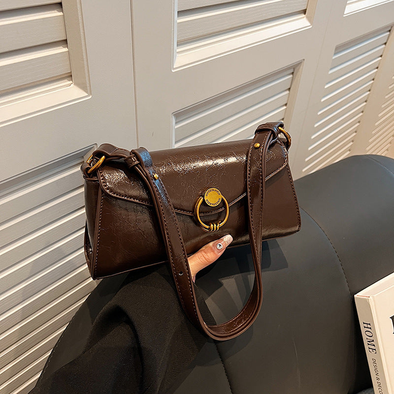 Fashion Advanced Texture Baguette Bag