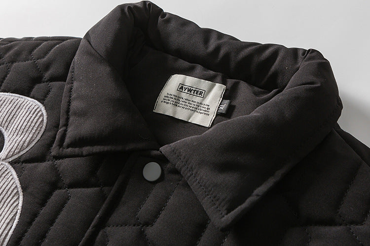 Men's Plastered Rhombus Jacket Padded Coat