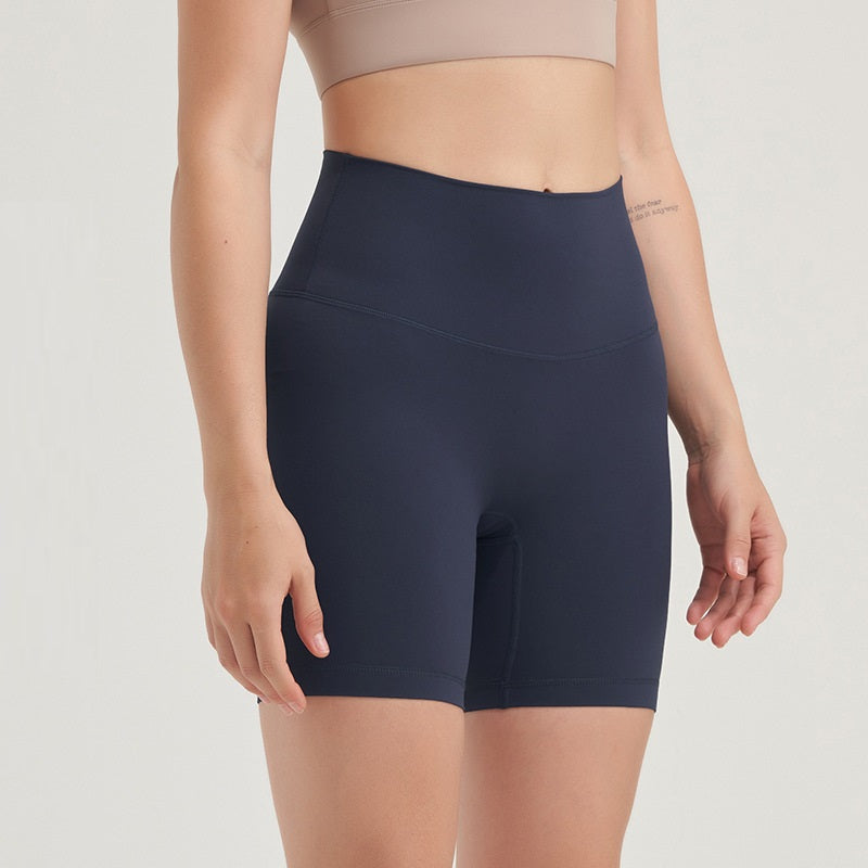 Nude No T-line Hip Lift Trepunkts Fitness Yogashorts til kvinder