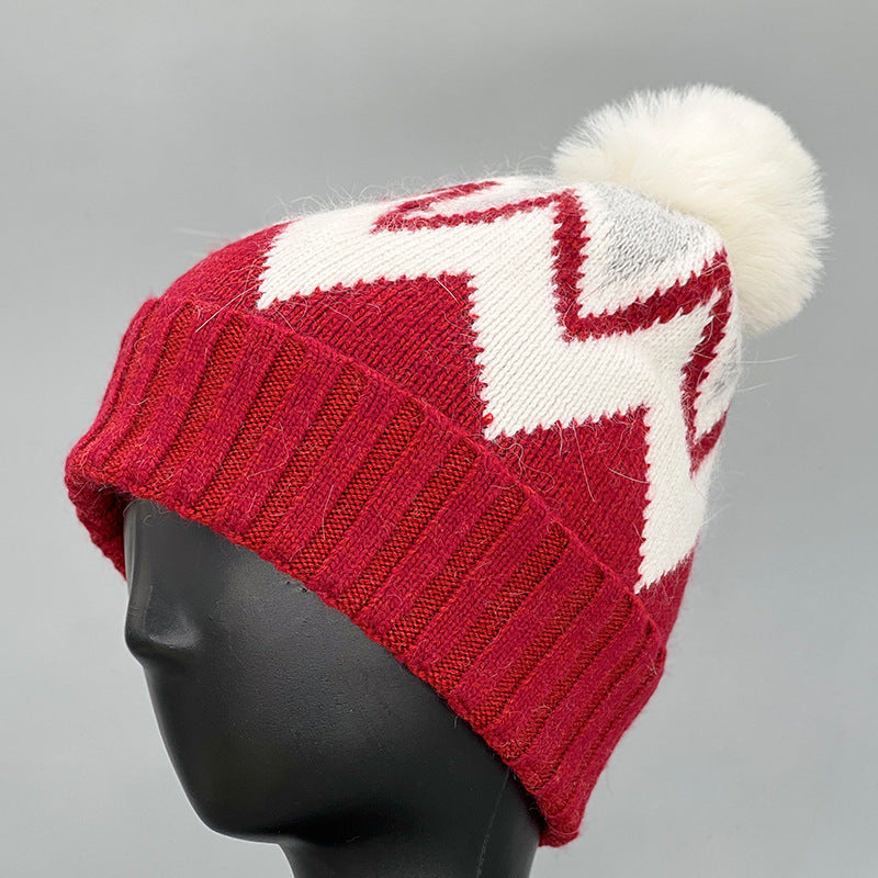 Women's Warm Hat Retro Plaid Wool