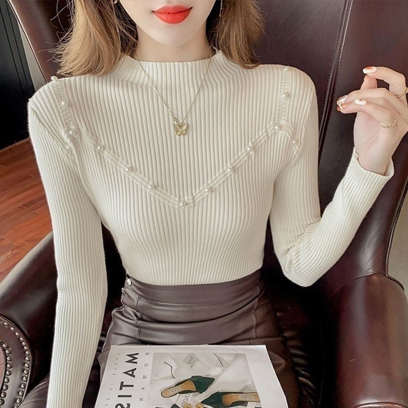 Slim Bottoming Shirt Women's Tight High Sense