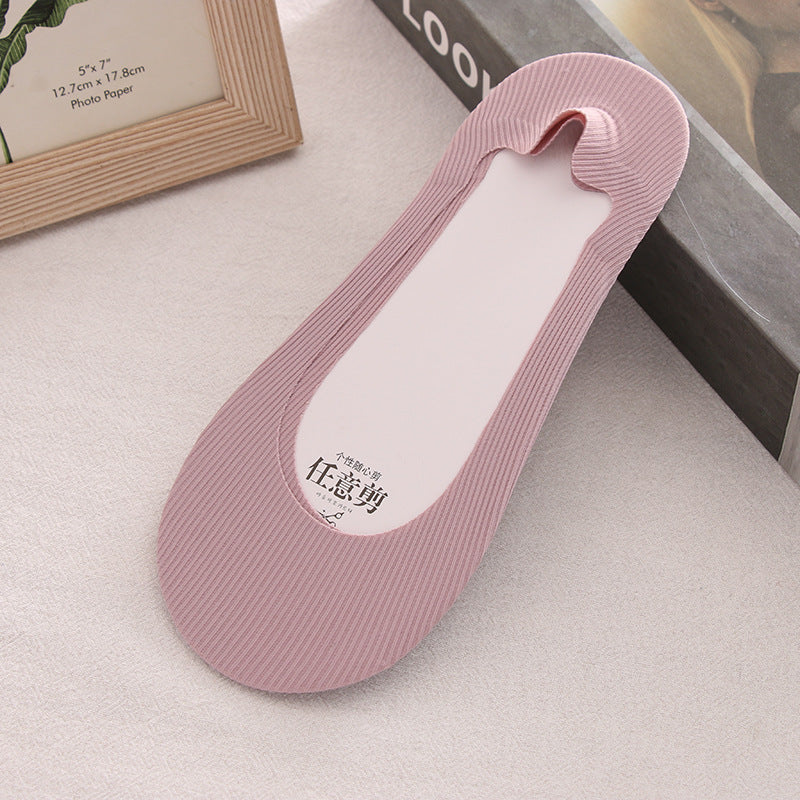 Women's Summer Non-slip Cotton Bottom Breathable Shallow Mouth Ice Stockings