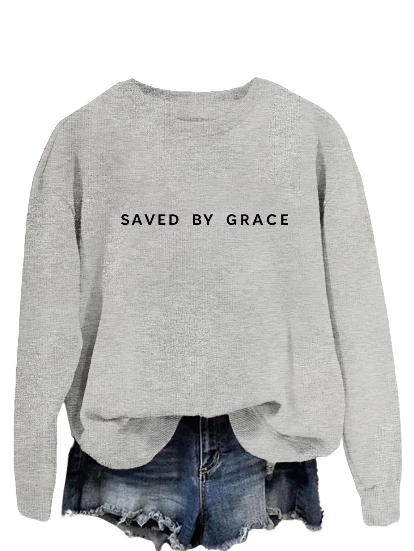 Moderigtig enkel løs sweater til damer