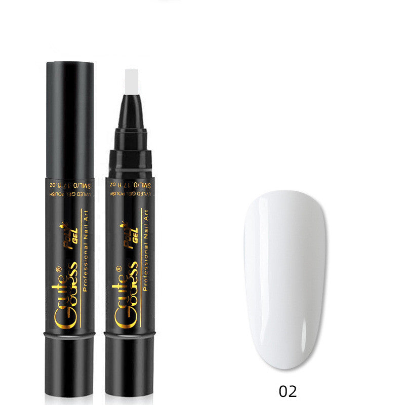 Nail Glue Pen 3 In 1   One-step Glue Phototherapy Plastic Nail Magnet Pen French Water Ripple Cat Eye Strong Magnet Pen DIY Manicure Tool Pen