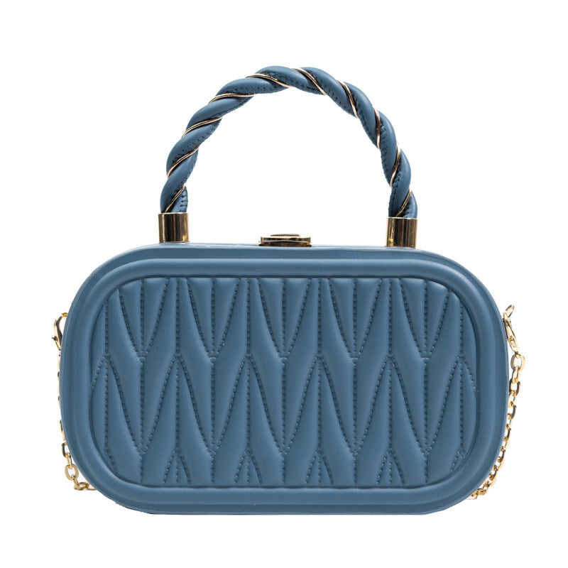 Shaping Small Square Portable Box Chain Shoulder Messenger Bag For Women