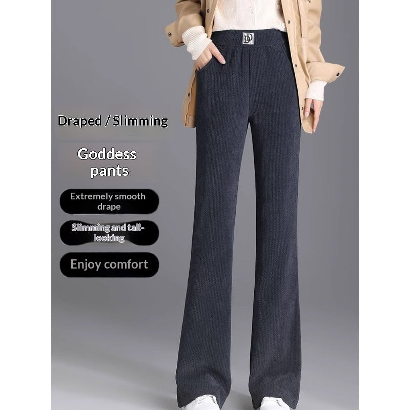 AutumnWinter Northeast Chenille-Brushed Casual Pants