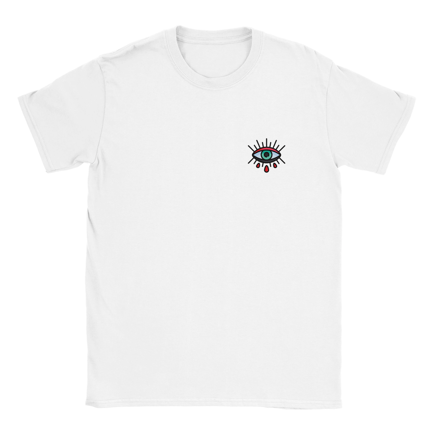 Men's 3D Eyes Digital Printing Casual Round Neck Short Sleeves