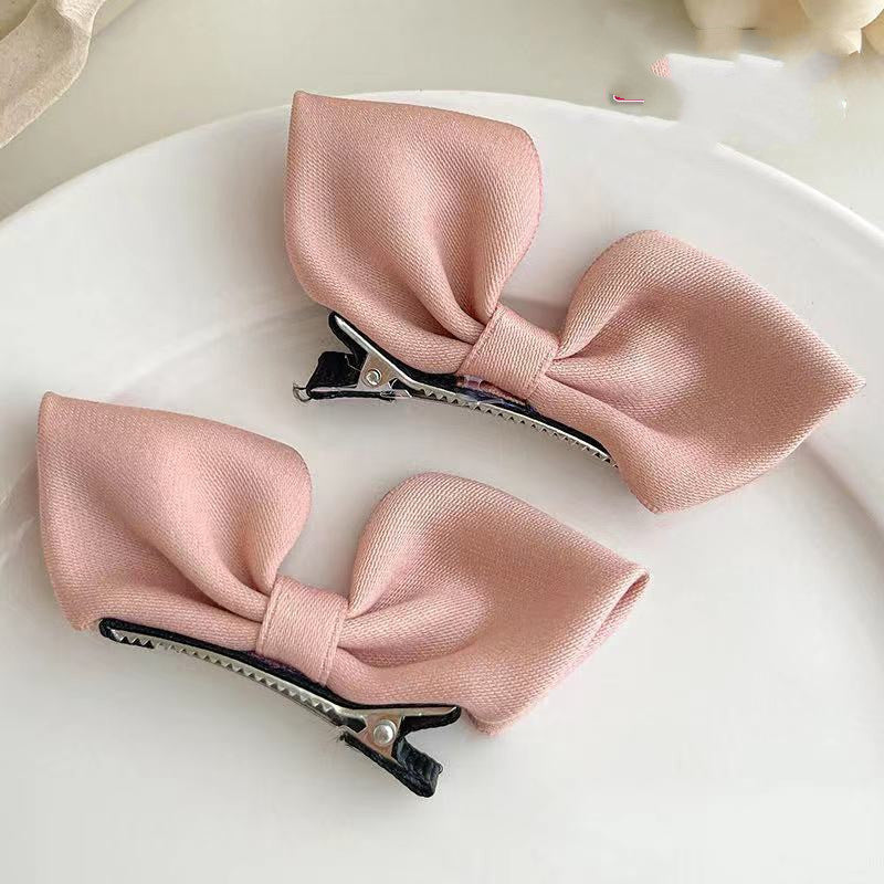 Children's Fabric Three-dimensional Bow Hairpin