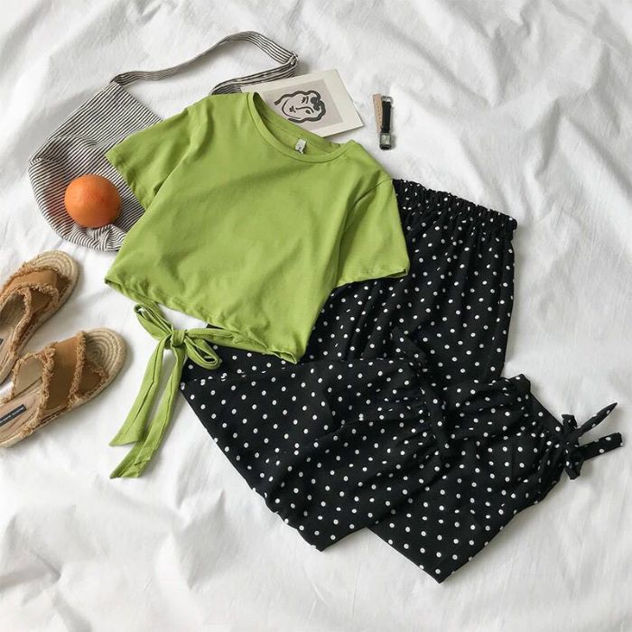 Internet-Famous Casual Two-Piece Women's Outfit