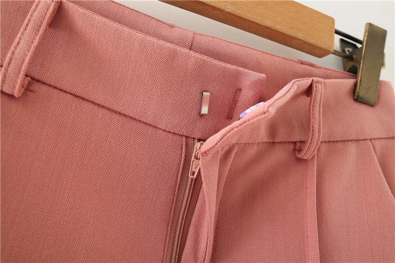 Temperament Ladies Suit Jacket High Waist Work Pants