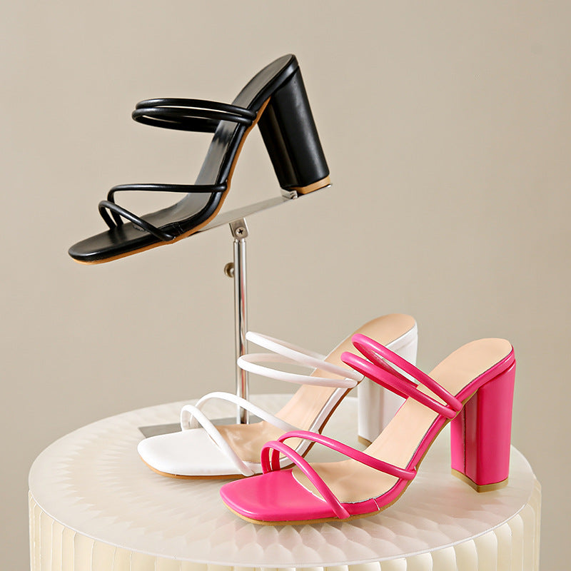 New Super Slimming White Sandals For Women Summer
