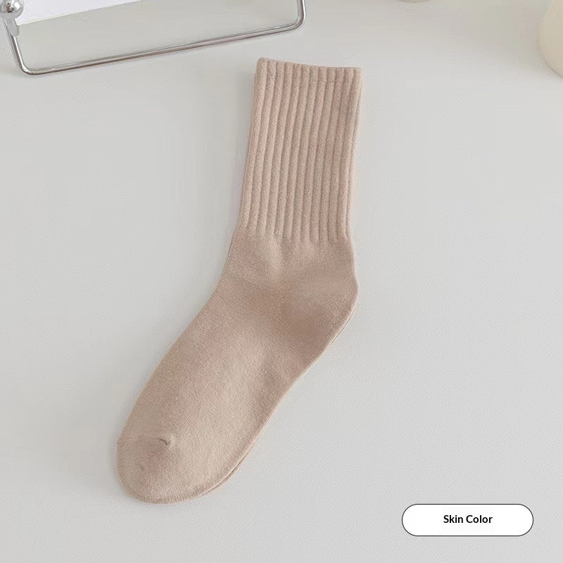 Solid-color Odor-resistant BreathableSweat-absorbing Socks