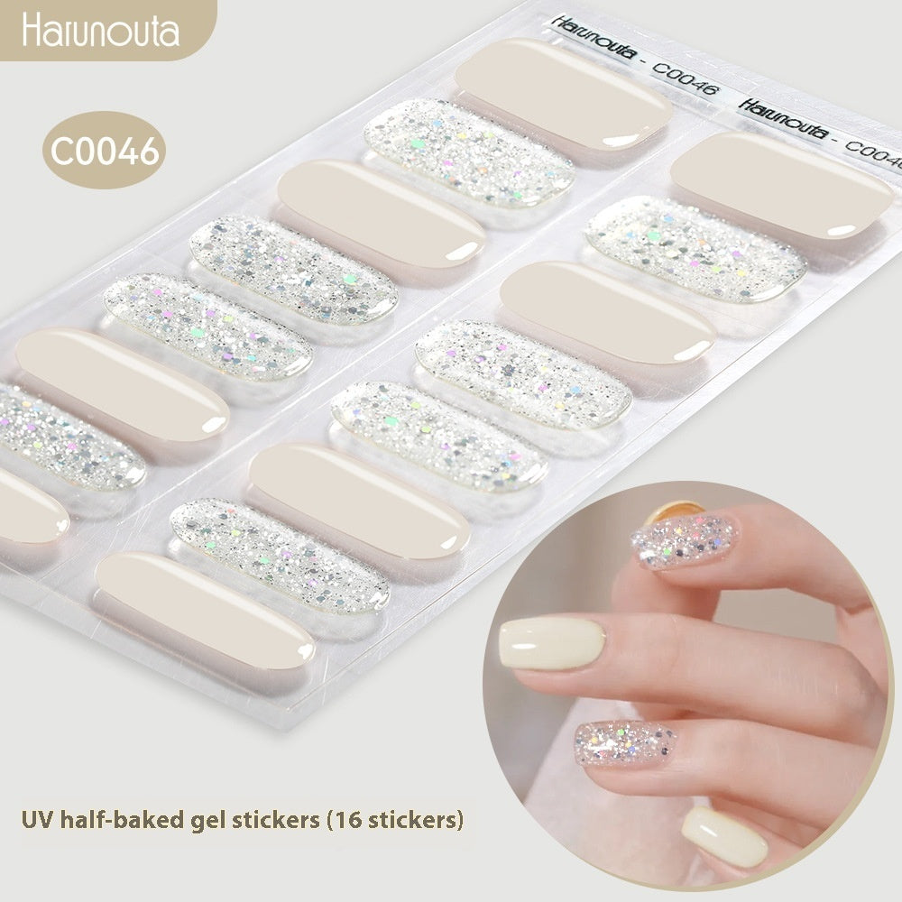 Nail Stickers UV Gel Nail Sticker Semi-curing