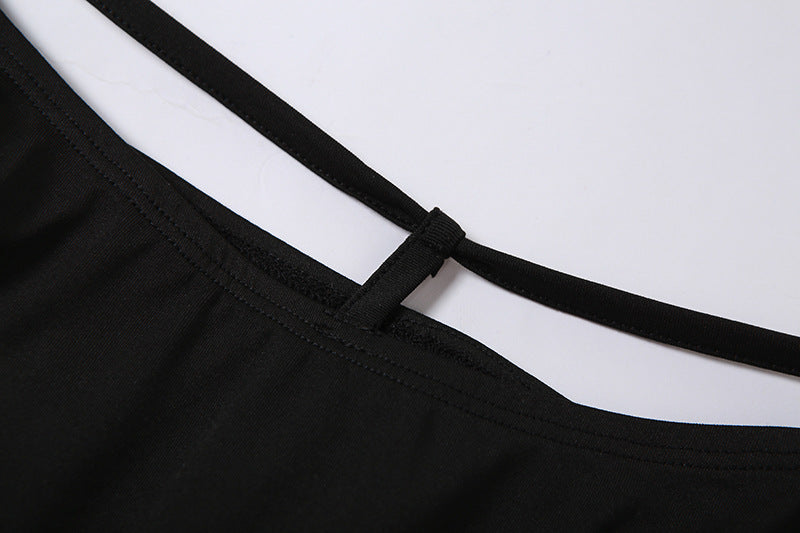 Women's Fashion Splicing Buttocks Tight Pants