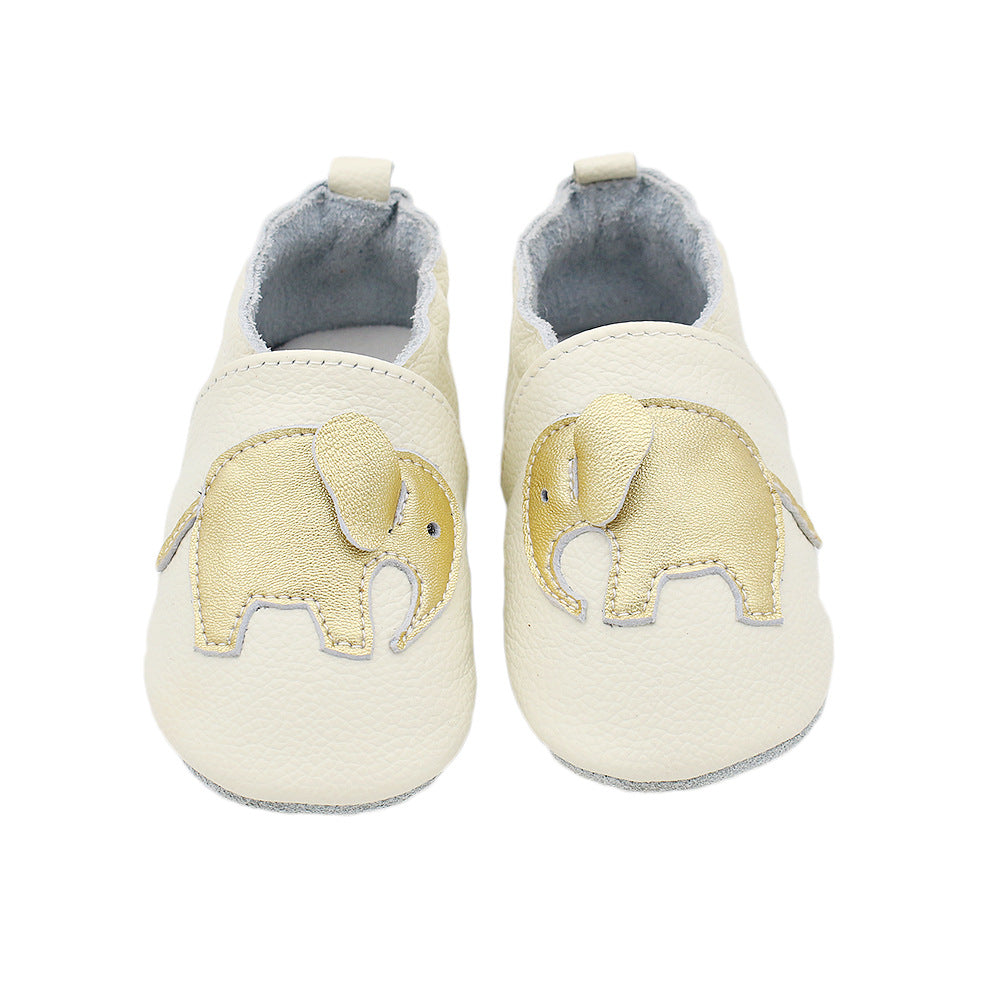 Baby's Cow Hide Shoes Soft Bottom Toddler