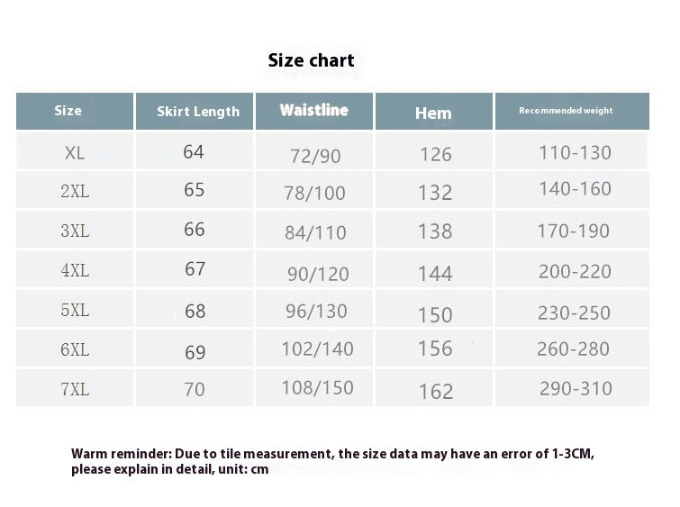 Line Skirt Slimming And Fashionable Summer Skirt Fat Sister Plus Size