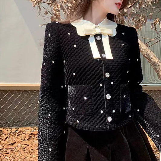 Women's Autumn Age-reducing Velvet Suit