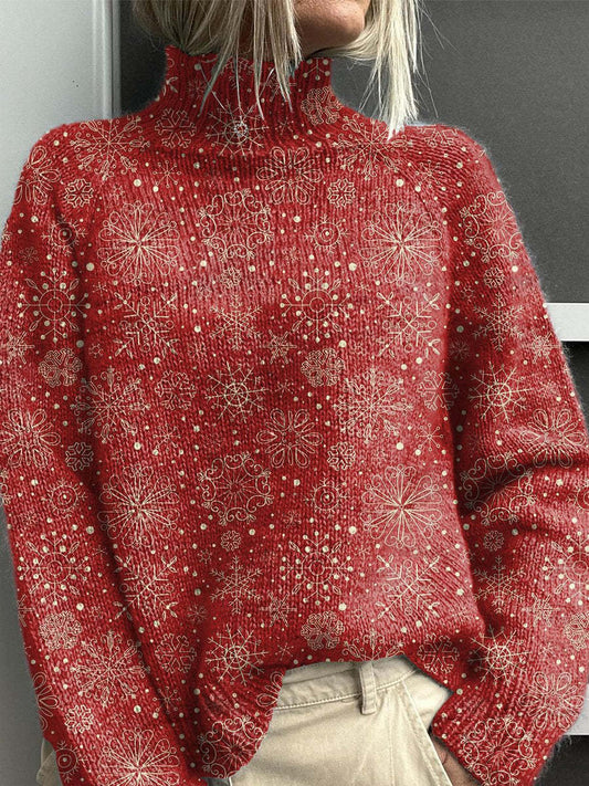 Women's Abstract Printing Casual Cardigan Sweater