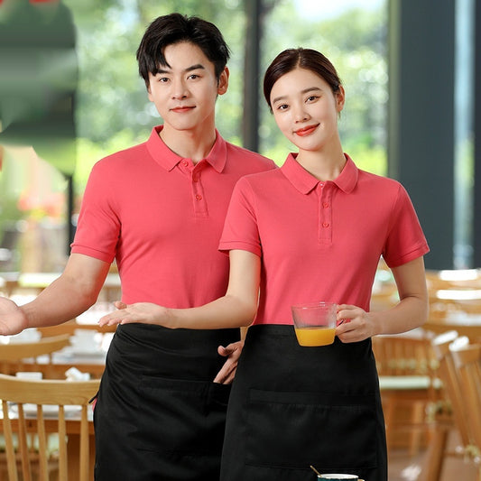 Summer Lapels Polo Shirt Short Sleeve Thin Breathable