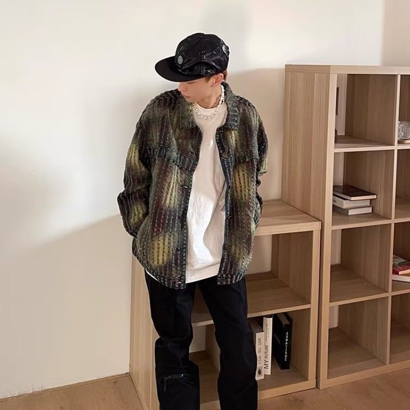 Autumn Loose Shirt Style Jacket Long-sleeved Men's And Women's Tops