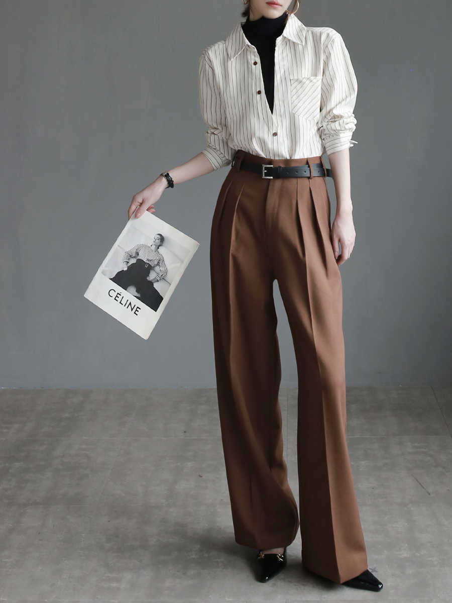 Suit Pants Women's Slim Wide-leg Pants Mopping Floor Straight-leg Trousers