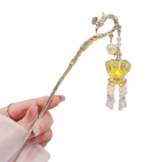 Light-emitting Hairpin Ancient Style Dangling Ornament Wind Chimes