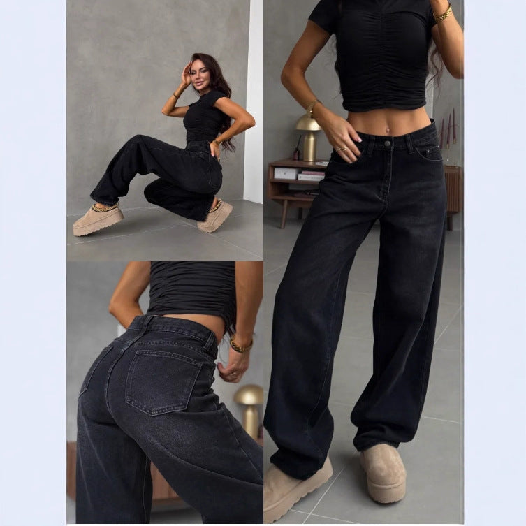 Løse, vide jeans til efteråret