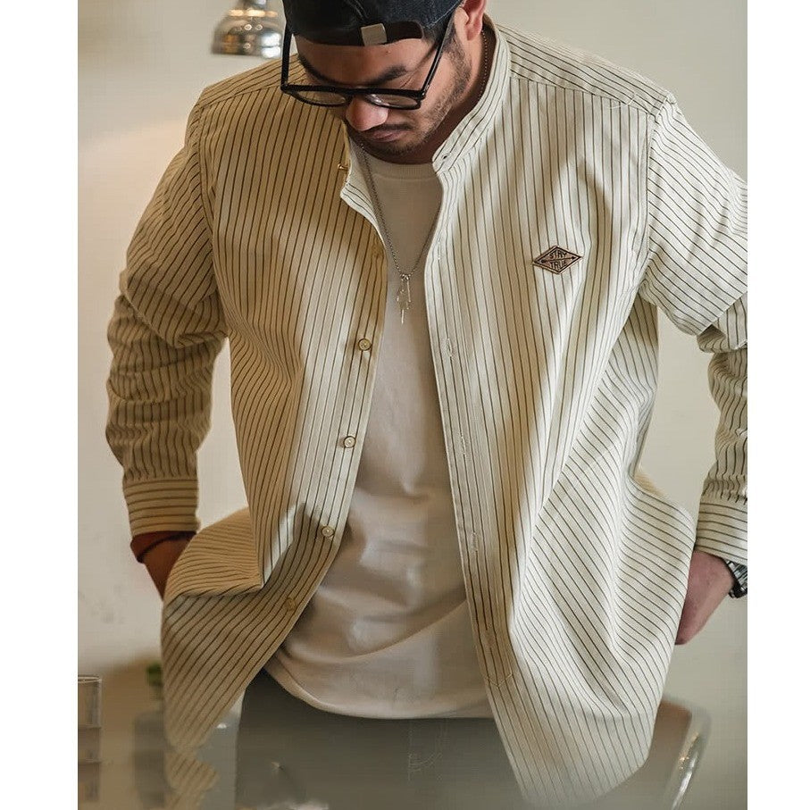 Casual Baseball Shirt Coat Men's Autumn
