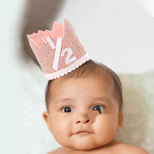 Decorative Rose Gold Half-year-old Crown Party Decorative Hat