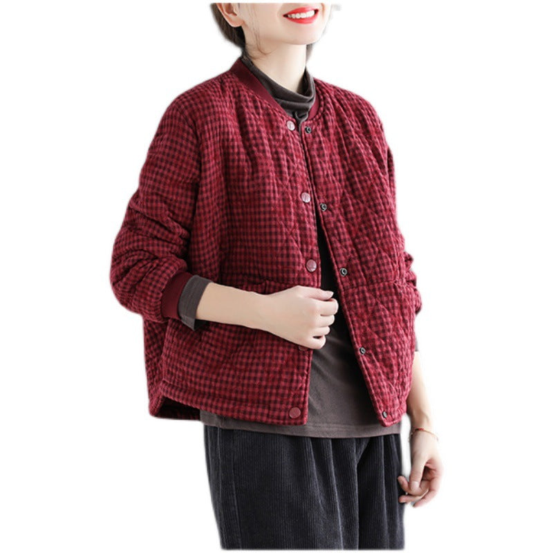 Long Sleeve Women's Cotton-padded Clothing Coat