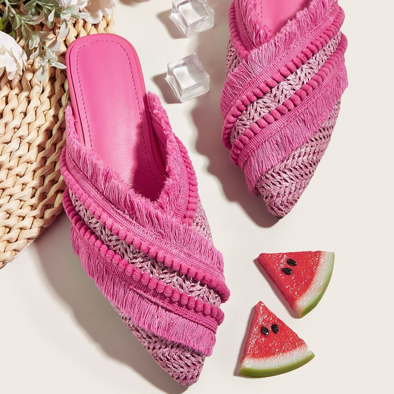Women's Fashion Casual Simple Solid Color Slippers