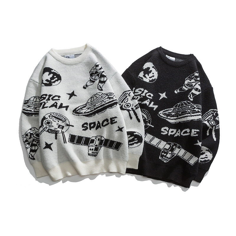 Loose And Lazy Style Sweater Men's Coat