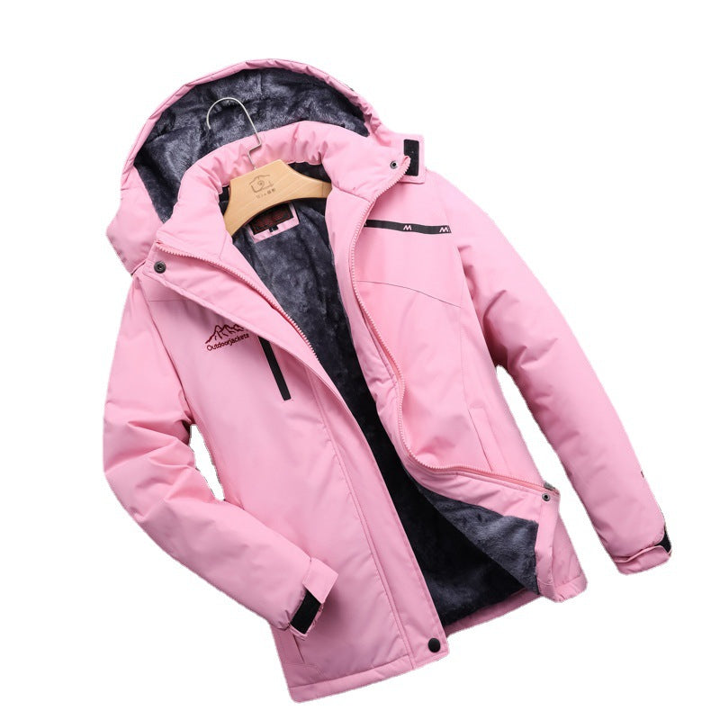 Men's Plus Size Loose Riding Windproof Mountaineering Cotton-padded Jacket